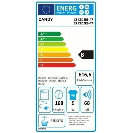  CSC 9DBEB-47-Sèche linge frontal-9 kg-C1
