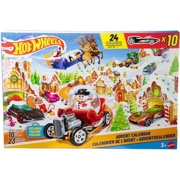 Hot Wheels - Calendrier de l'Avent 2025 - 10 véhicules et 24 accessoires - Hot Wheels - JCB47 | Leroy Merlin Hot Wheels - Calendrier de l'Avent 2025 - 10 véhicules et 24 accessoires - Hot Wheels - JCB47 | Leroy Merlin