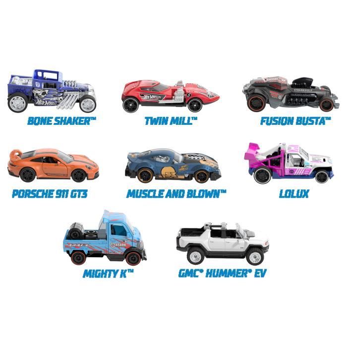 Lot de 5 vehicules ASST PULL BACK SPEEDERS en die cast a retrofriction HOT WHEELS Cdiscount Jeux Jouets