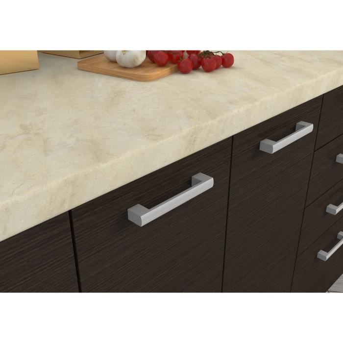 CHAMONIX Plan de travail Stratifié - L 60 cm - Ep 28 mm - Beige mat