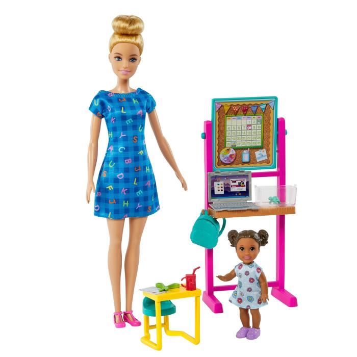 Barbie - barbie et sa licorne lumières magiques - poupée mannequin - 3 ans  et + multicolore Barbie