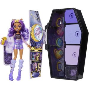 POUPÉE Monster High - Coffret Casiers Secrets de Clawdeen Wolf Look Irisé - Poupée