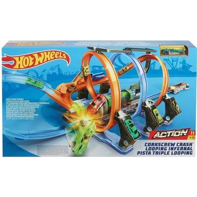 Circuit Hot Wheels Looping Infernal - Triple looping infernal pour voiture Hot  Wheels - Cdiscount Jeux - Jouets