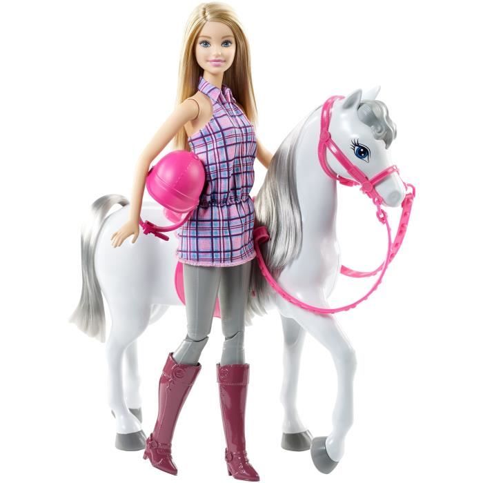 Barbie Barbie Et Son Cheval Blanc Cdiscount Jeux Jouets