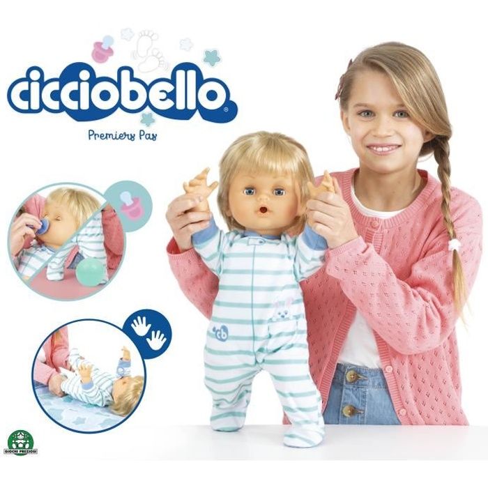 Cicciobello, Premiers Pas, poupon 42 cm, Apprend à faire ses premiers pas, Jouet pour enfants dès 2 ans, CCB84