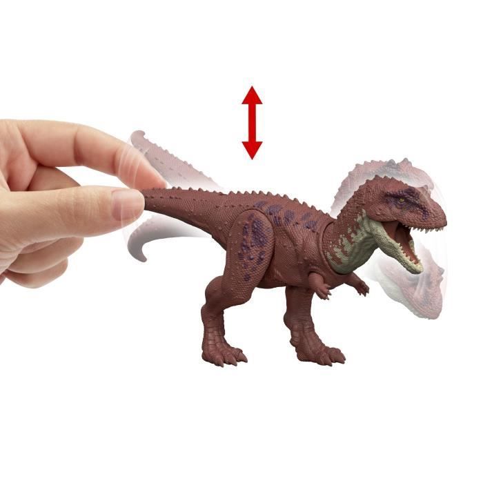 Mattel Jurassic World Figurine de dinosaure Rugissement Féroce avec mouvement de mâchoire, attaque multidirectionnelle et effets sonores, jouet