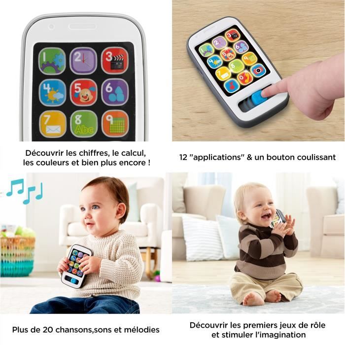 Fisher-Price Mon Téléphone Mobile Jouet d'éveil pour bébé de