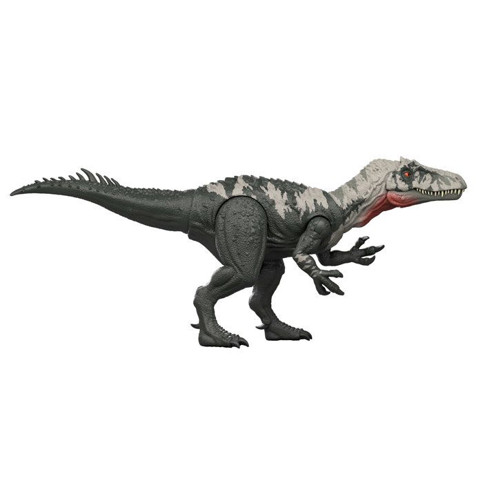 Mattel Jurassic World : Renaissance, Figurine articulée Purussaurus Géants féroces, grande espèce de dinosaure, 2 attaques féroces, jeu virtuel, JGB94 en destockage et reconditionné chez