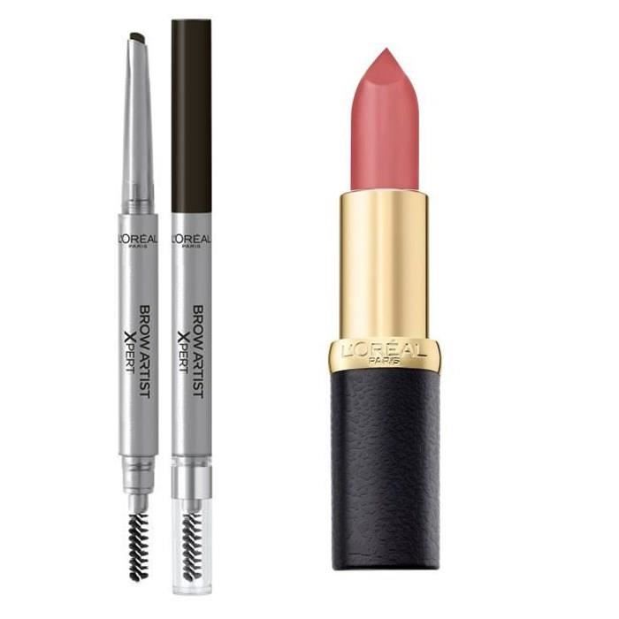 Loreal Paris Rouge à Lèvres Couleur Riche 103 Blush In A Rush Crayon Brow Artist Xpert 109 Ebony