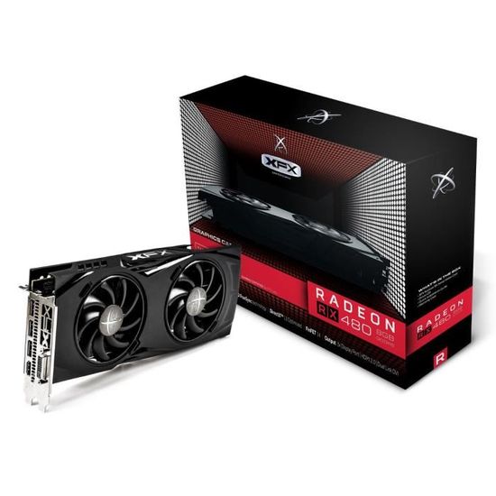 CARTE GRAPHIQUE INTERNE XFX Carte graphique Radeon RX 480 Black Edition GT