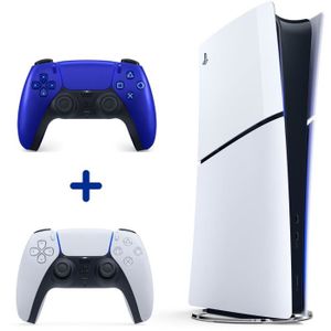 Pack Console PS5 Digital + 2e Manette Cobalt Blue