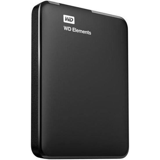 Disque Dur Externe - Western Digital - Elements - 1To - USB3.0 - Noir