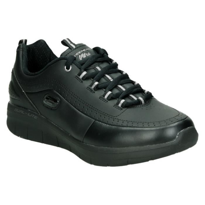 Skechers cuir femme on sale