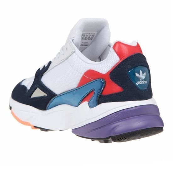 Adidas falcon blanc bleu shop