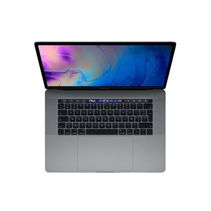 MacBook Pro APPLE Retina TouchBar 15 2019 i9 24 Ghz 32 Go 1024 Go SSD Gris Sidéral – Reconditionné – Etat correct