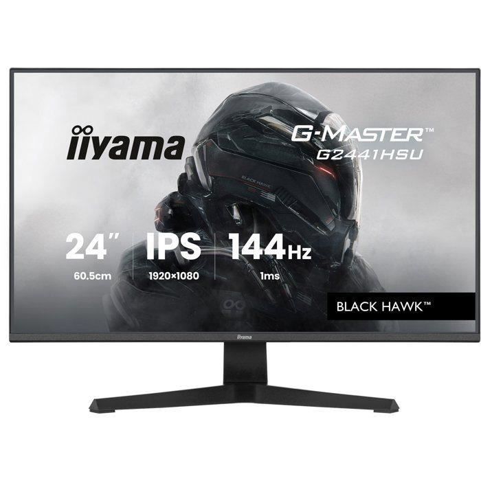Ecran PC Gamer - IIYAMA - 24 - FHD - 144Hz - Dalle IPS - 1ms - G-Master