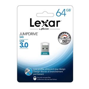 CLÉ USB Lexar Clé USB 3.0 JumpDrive S45 64 Go