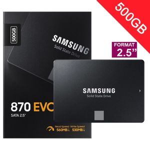 DISQUE DUR SSD SAMSUNG - 870 EVO - Disque SSD Interne - 500Go - 2