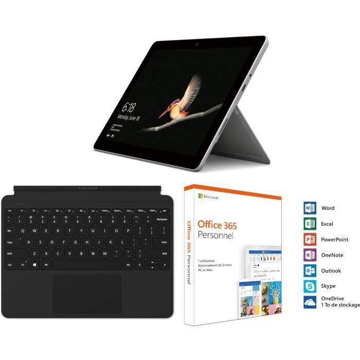Surface Go 4Go RAM 64Go SSD + Type Cover + Office