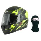 ASTONE HELMETS ASTONE GT900 Arrow Casque Intégral + cagoule - Noir et jaune