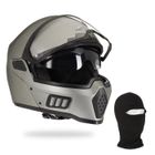 ASTONE HELMETS ASTONE Spectrum Casque moto intégral + Cagoule - Gris metal mat