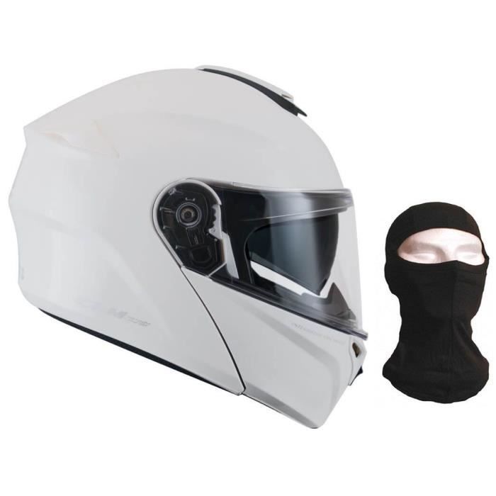 CGM Casque modulable 508A Berlino + Cagoule - Homme - Blanc