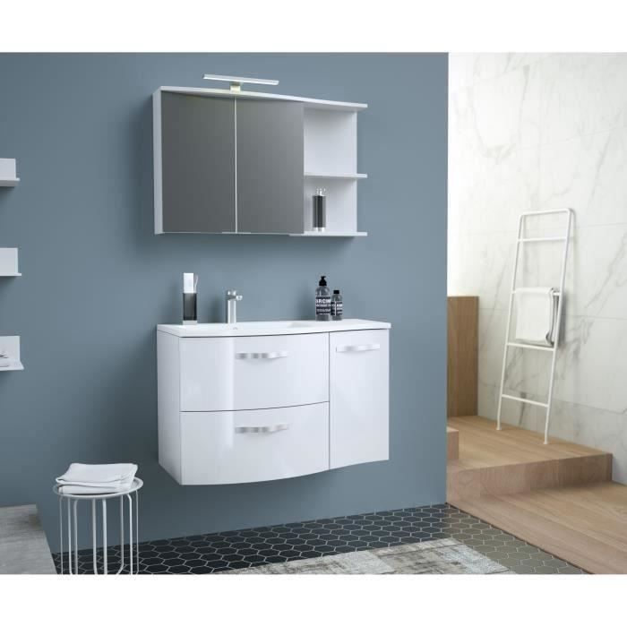 Meuble De Salle De Bain Vague Cdiscount