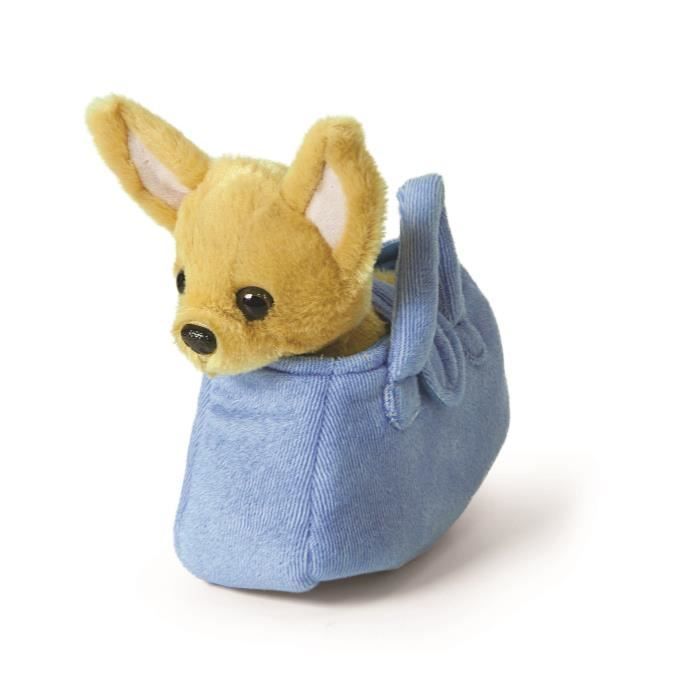 DECAR2 Peluche Chien dans sac - Bleu - 20 cm - Cdiscount Jeux - Jouets