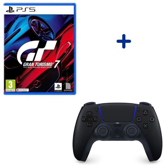 Pack PlayStation : Gran Turismo 7 PS5  + Manette DualSense Midnight Black