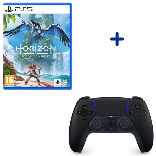 Pack PlayStation : Horizon: Forbidden West PS5  + Manette DualSense Midnight Black