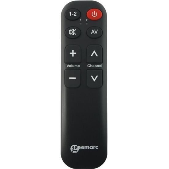 Télécommande Universelle Simple Pour Seniors - Gros Boutons, Compatible TV Et Décodeur