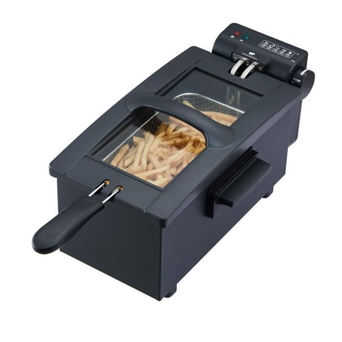 Friteuse CONTINENTAL EDISON CEFR3BLK 3 1 panier