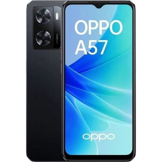 Smartphone OPPO A57 64Go 4GB Glowing Noir - Caméra avant - Nano SIM - 6,5 po - Double SIM - Android 6.0