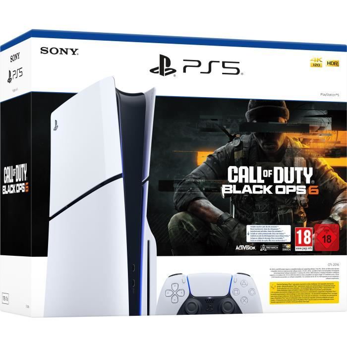 Pack PS5 Slim & Call of Duty: ops 6 Console de Jeux Playstation 5 Slim Standard Bon état
