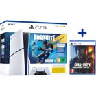 SONY COMPUTER ENTERTAINMENT Pack PS5 Standard (avec lecteur CD) : Console PlayStation 5 (Slim) + Contenu Fortnite Flowering Chaos + Call of Duty : Black Ops 7