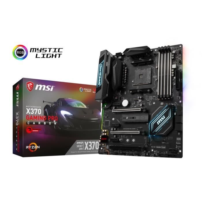 MSI Carte mère X370 GAMING PRO CARBON - Socket AM4 - DDR4 - 3200 MHz - X370 GAMING PRO CARBON - Msi