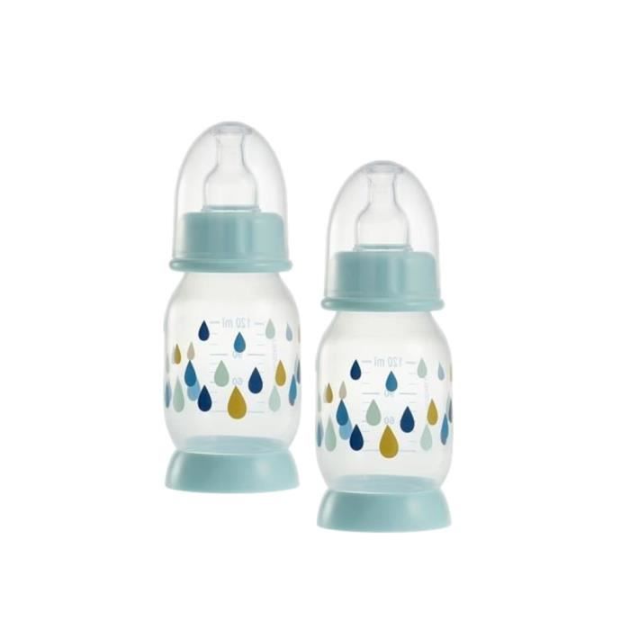 Beaba Lot De 2 Biberons Demi Lune Rainbow 1 Ml Blue Cdiscount Puericulture Eveil Bebe