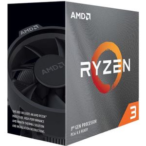 PROCESSEUR AMD Processeur Ryzen 3 3100 (4C/8T, 18MB Cache, 3.