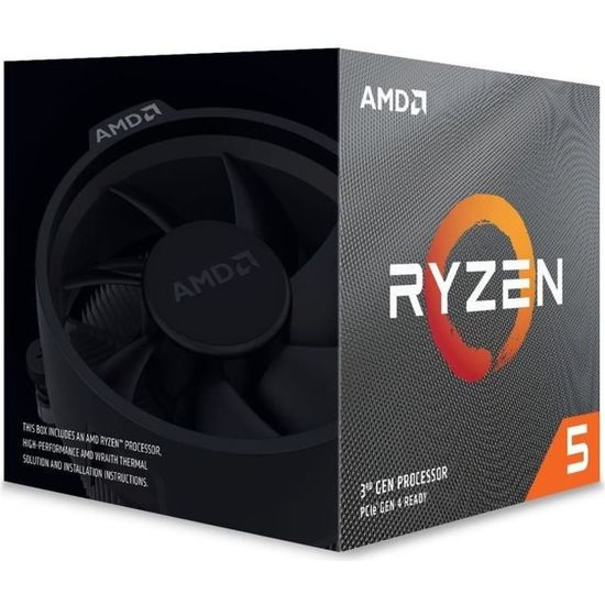 PROCESSEUR AMD Processeur Ryzen 5 3600X Wraith Spire cooler