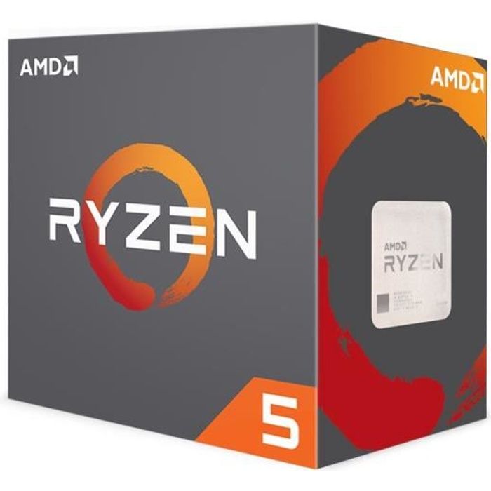  Processeur PC AMD Processeur Ryzen 5 1600 avec refroidisseur Wraith Spire - 65W - Turbo 3,6GHz - Socket AM4 - YD1600BBAEBOX pas cher