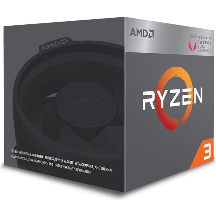 Achat Processeur PC AMD Processeur RYZEN 3 2200G - RADEON VEGA 8 GRAPHICS YD2200C5FBBOX pas cher