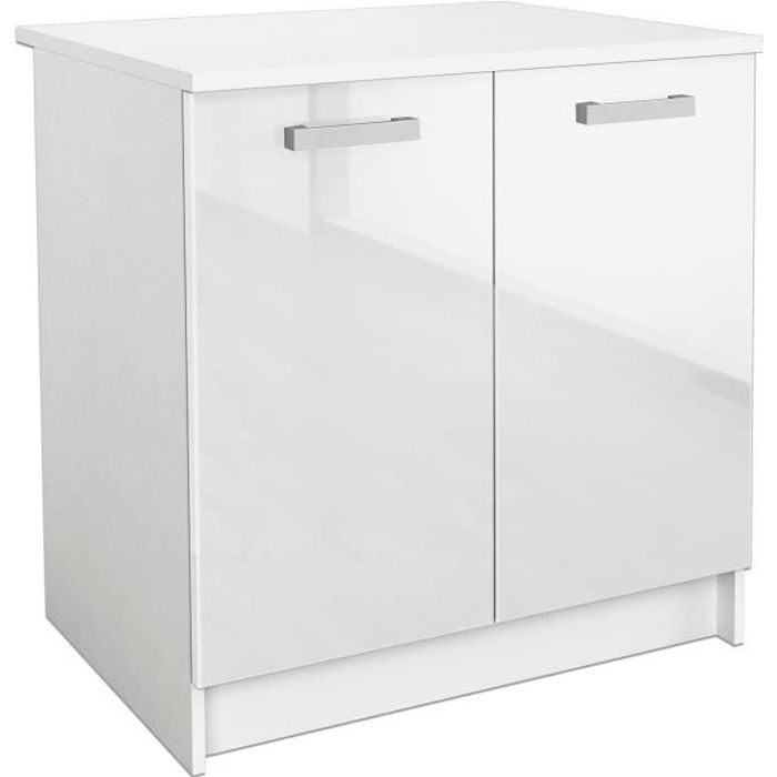 Start Meuble Bas De Cuisine Blanc Achat Vente Pas Cher