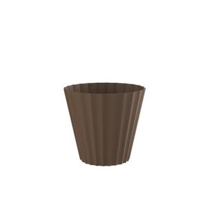 POT DE FLEUR PLASTIKEN Pot Doric Maceta - Ø18 x 16 cm - Bronze