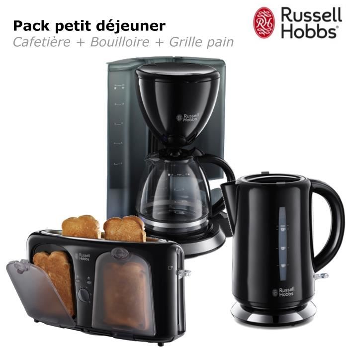 Ensemble Bouilloire Et Grille-pain Vert Pistache Russell Hobbs Eden 27364BU - Comme Neufs