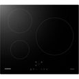 Plaque de cuisson induction - SAMSUNG - 3 zones - L59 x P57 cm - NZ63M3NM1BB/UR - 7200 W - Revêtement verre - Noir-0