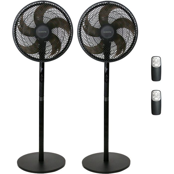 Ventilateur sur Pied 2 en 1 OCEANIC 45W – 3 Vitesses, Hauteur Réglable, Télécommande - vue 2