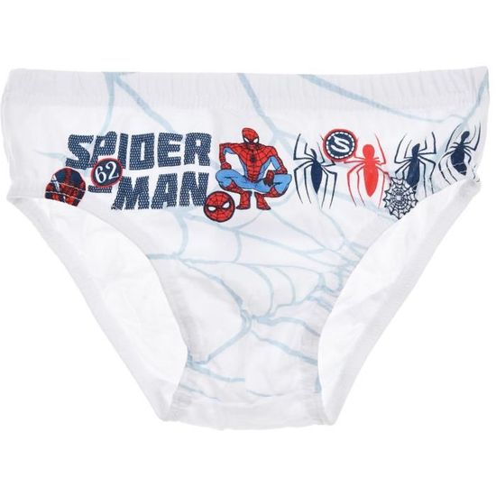 Slips Garçon à Motifs Spiderman (lot De 3) - Marvel Multicouleur