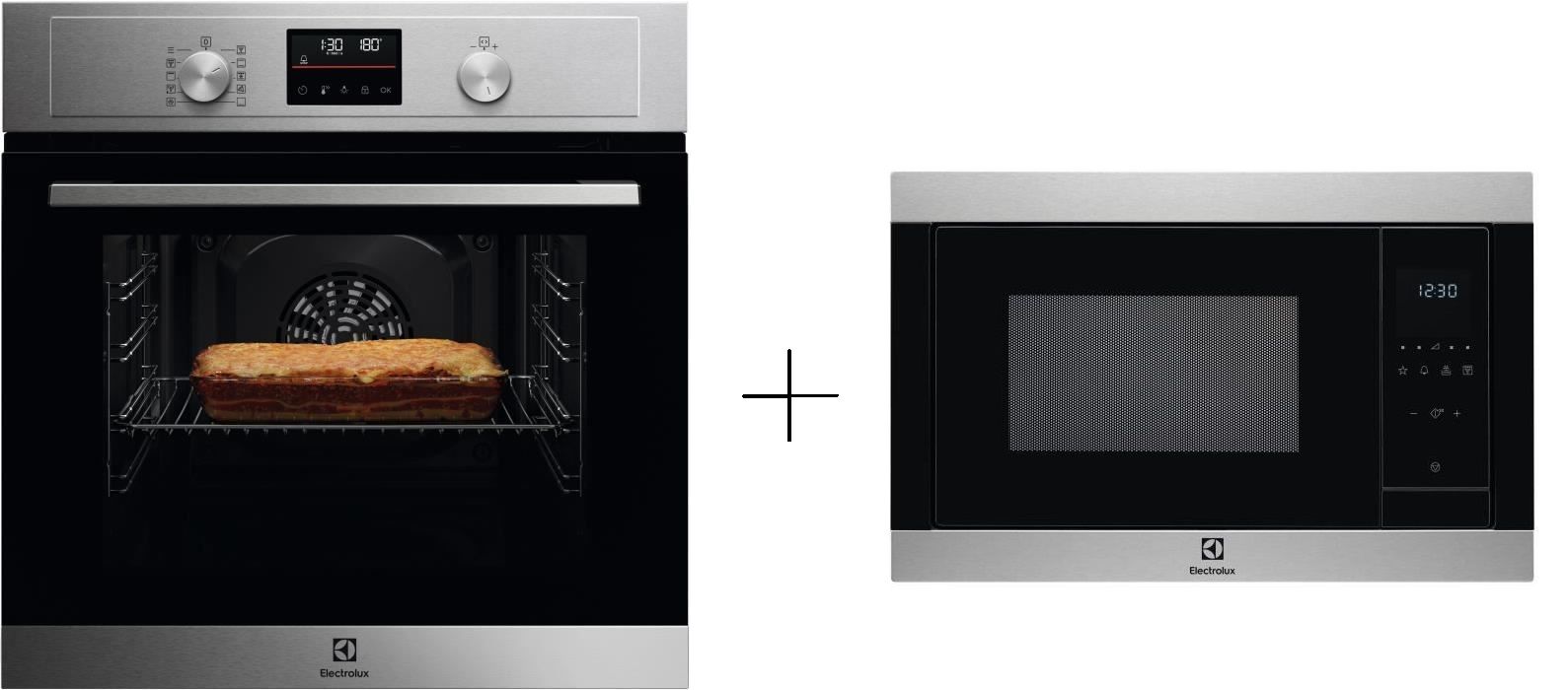 Four encastrable multifonction pyrolyse ELECTROLUX COH4P06BX3 Inox Anti trace Porte froide 25 programmes de cuisson - vue 4