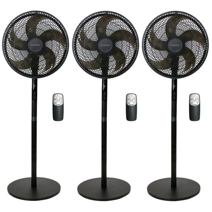 Ventilateur sur Pied 2 en 1 OCEANIC 45W – 3 Vitesses, Hauteur Réglable, Télécommande - vue 3