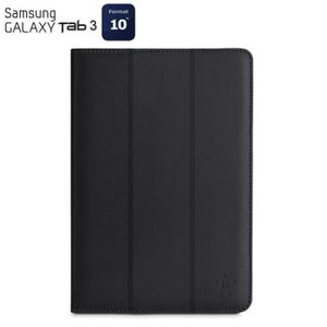 Belkin F8M394cwC00 Tri-Fold Folio Housse pour simili cuir pour Samsung Galaxy Tab 2 10.1 Noir 
